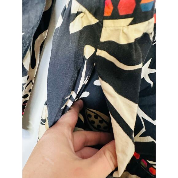 FARM RIO Black White Printed Cerrado Sky Mini Dress Size Small - Picture 9 of 16